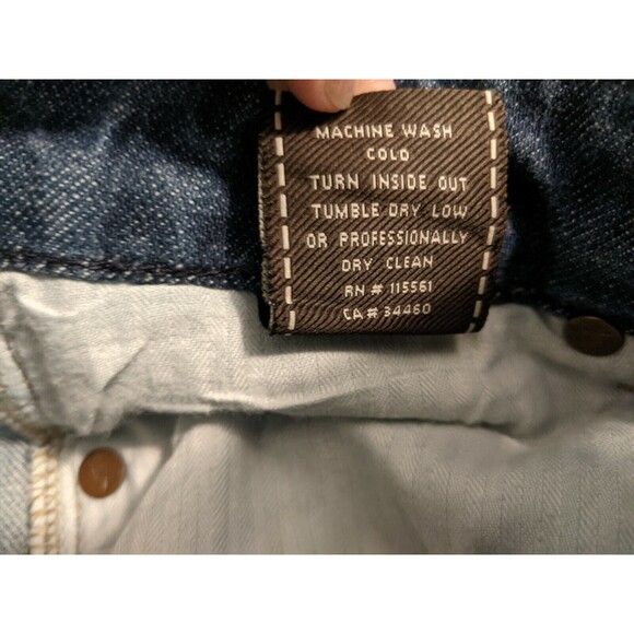 7 for all Mankind Boot Jeans  Women's Size 26  Lowrise 'A' Pocket w Rhinestones - Picture 13 of 15